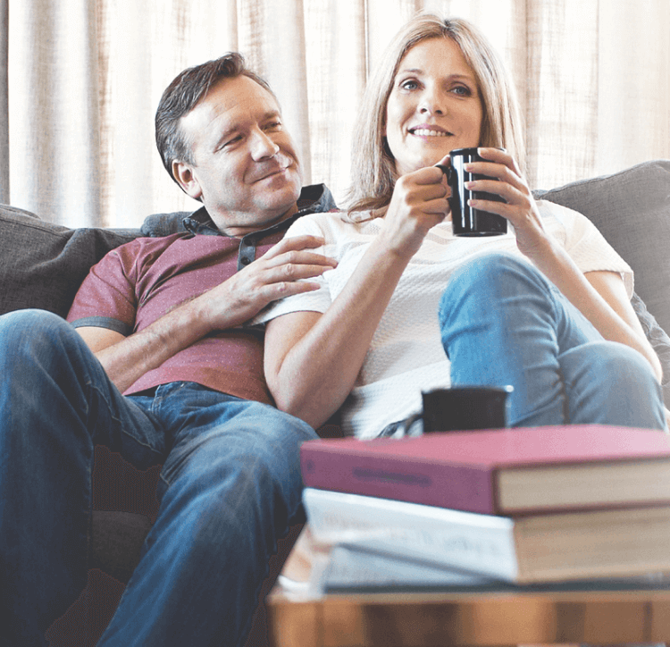 People on couch